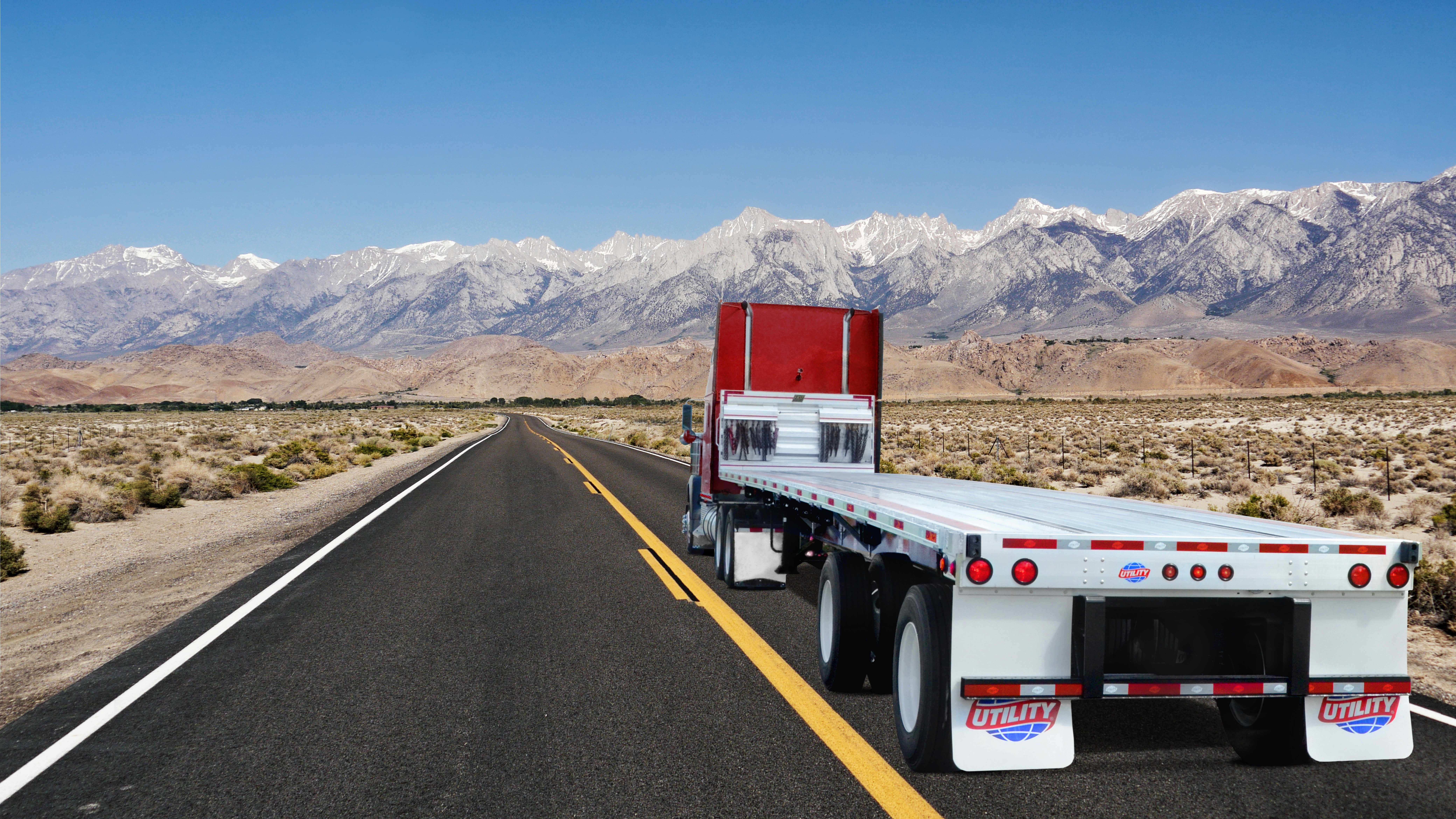 Row of Utility 4000D‑X dry vans